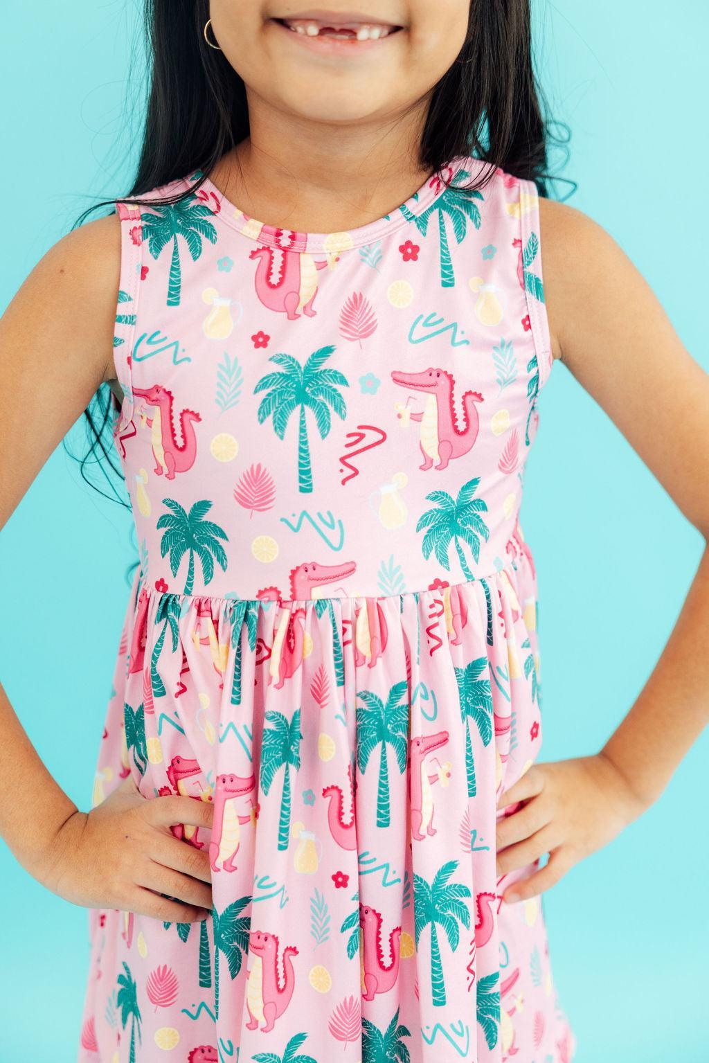 Pink Gator-ade Tank Twirl Dress - Image 2