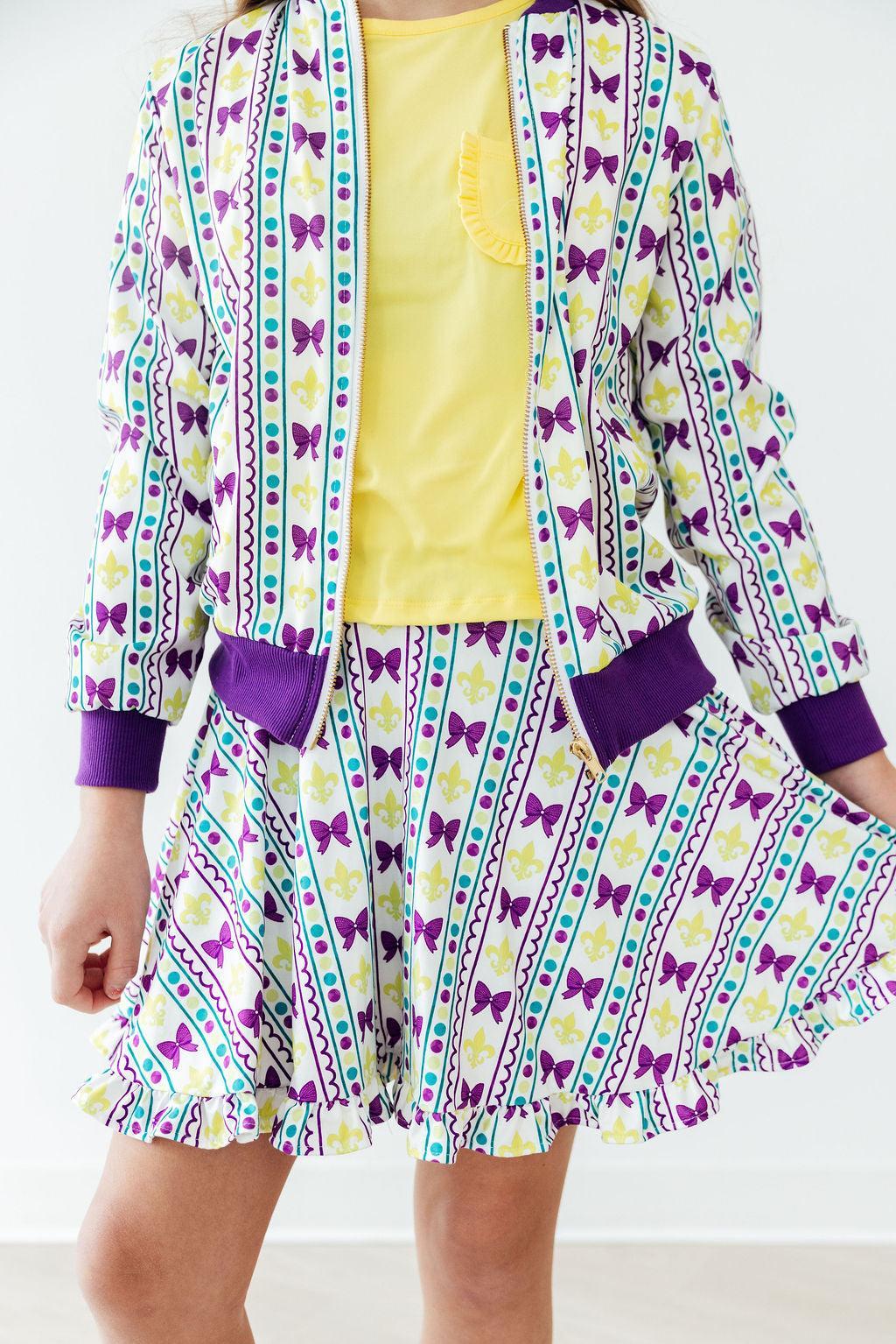 Mardi Gras Ruffle Twirl Skort - Image 9