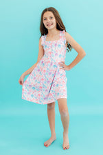 Mermaid Tails Ruffle Cross Back Dress - Image 2