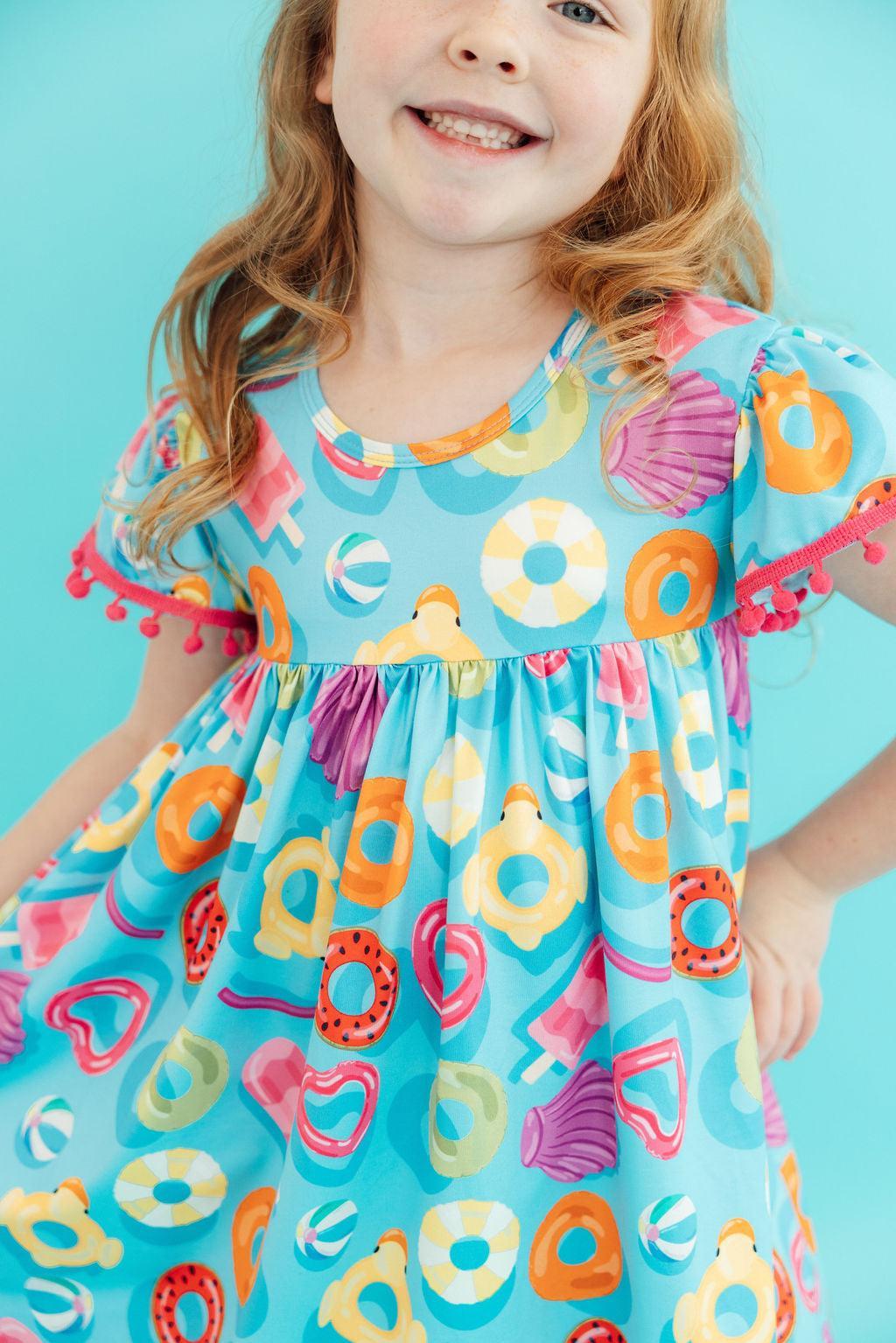 Fun Floaties Pom Pom Dress - Image 3