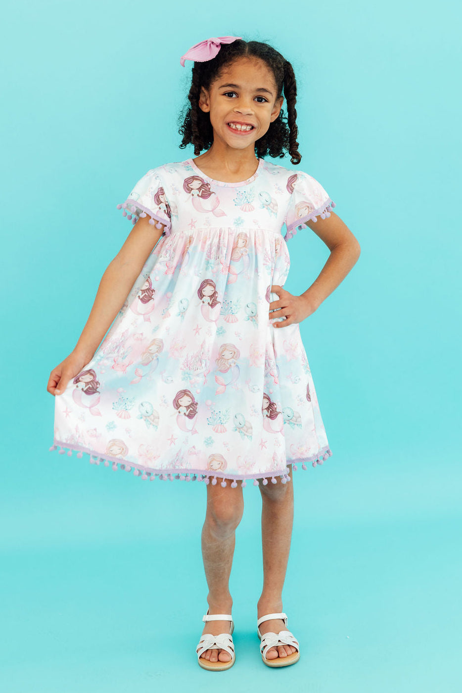 Mermaid Fairytale Pom Pom Dress - Image 2