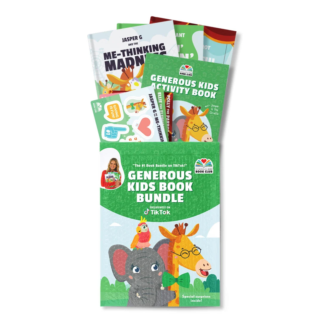 Generous Kids 3 Book Bundle with activity book