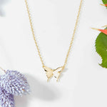 Mom Butterfly Pendant Necklace