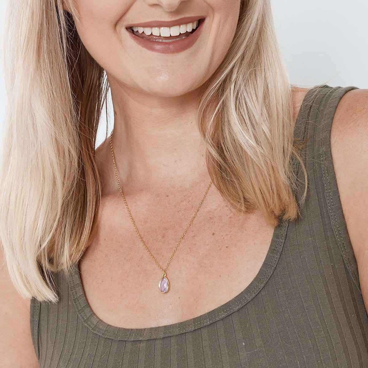 Mother and Son Gemstone Necklace