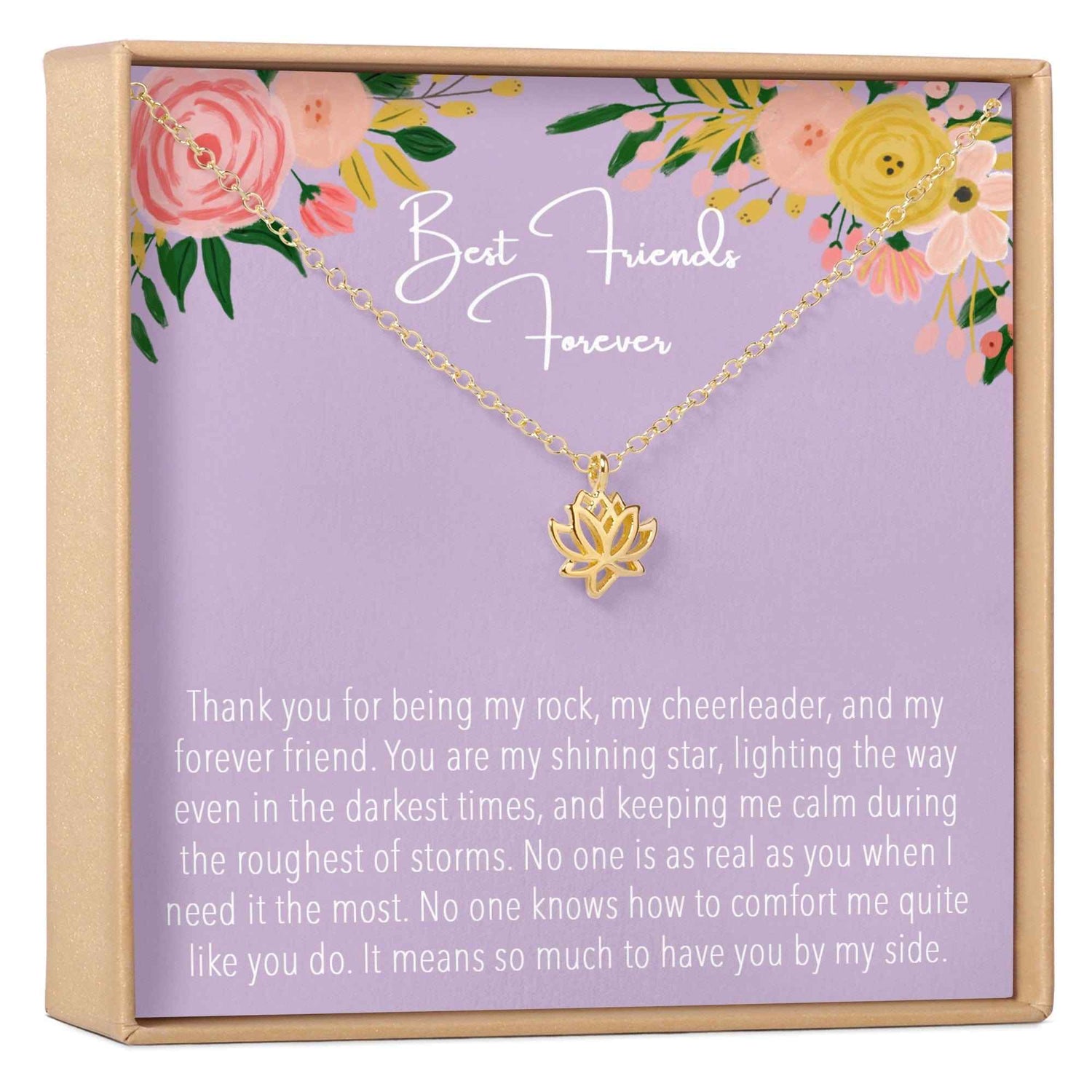 Mother and Son Lotus Necklace