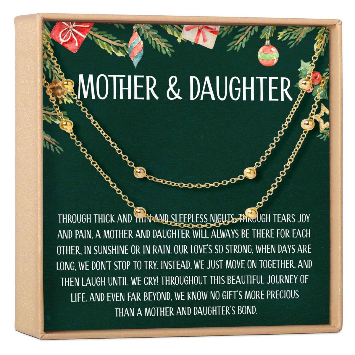 Mother & Daughter Christmas Dot  Bracelet Set