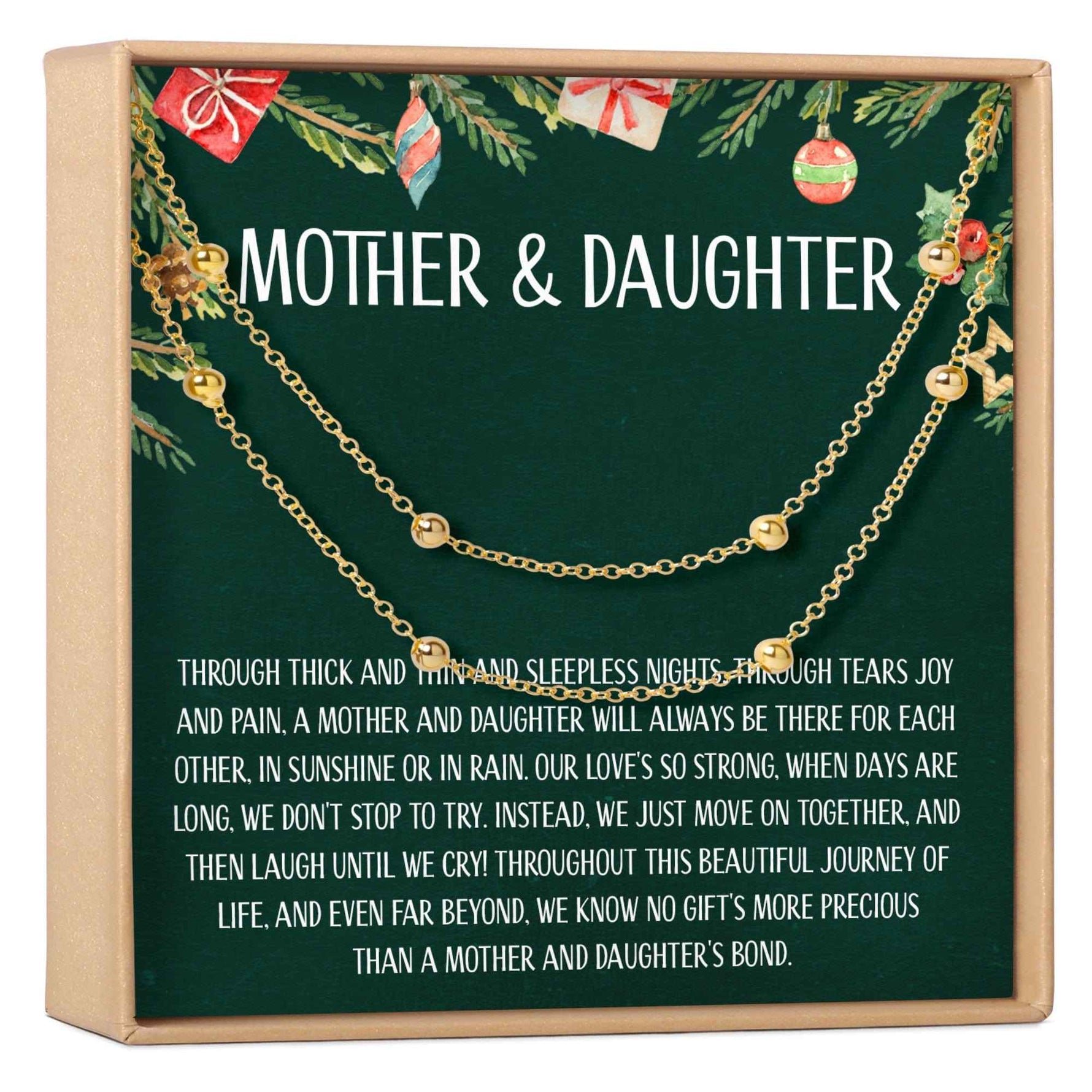 Mother & Daughter Christmas Dot  Bracelet Set
