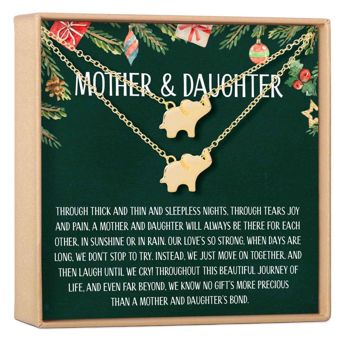 Mother & Daughter Christmas Necklace, Multiple Styles