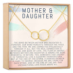 Mother & Daughter Double Circles Necklace