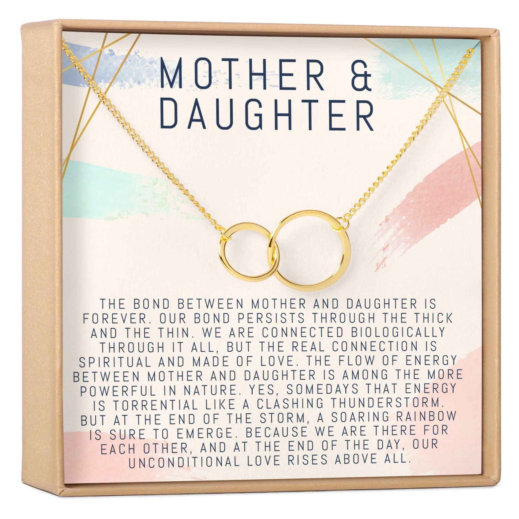 Mother & Daughter Double Circles Necklace