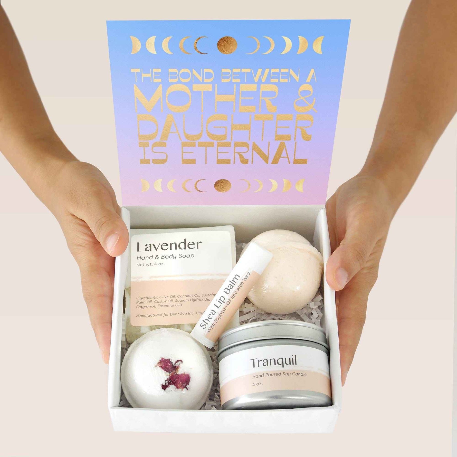 Mother & Daughter DoubleCircleNecklace Gift Box Set
