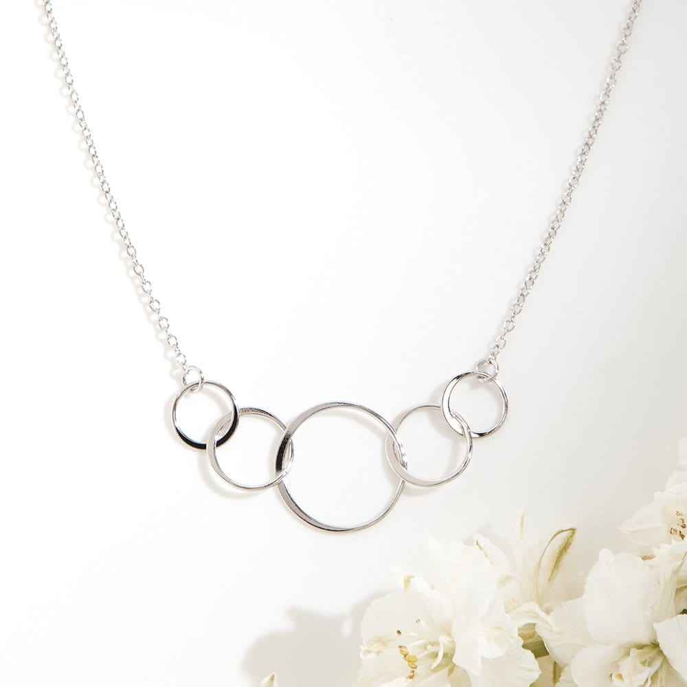 Mother & Daughter Five Circles Necklace