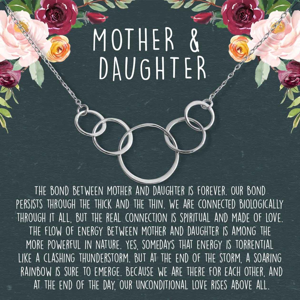 Mother & Daughter Five Circles Necklace