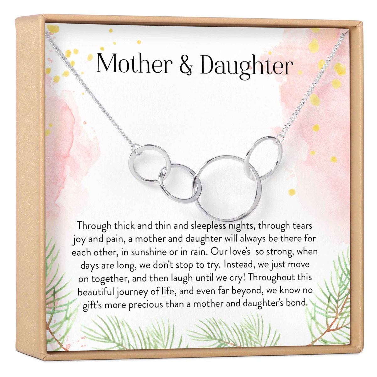 Mother & Daughter Four Circles Necklace
