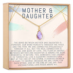 Mother & Daughter Gemstone Necklace