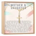 Mother & Daughter Infinity Cross  Necklace