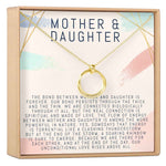 Mother & Daughter Linked Circles Necklace