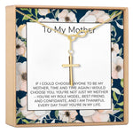 Mother Infinity Cross  Necklace