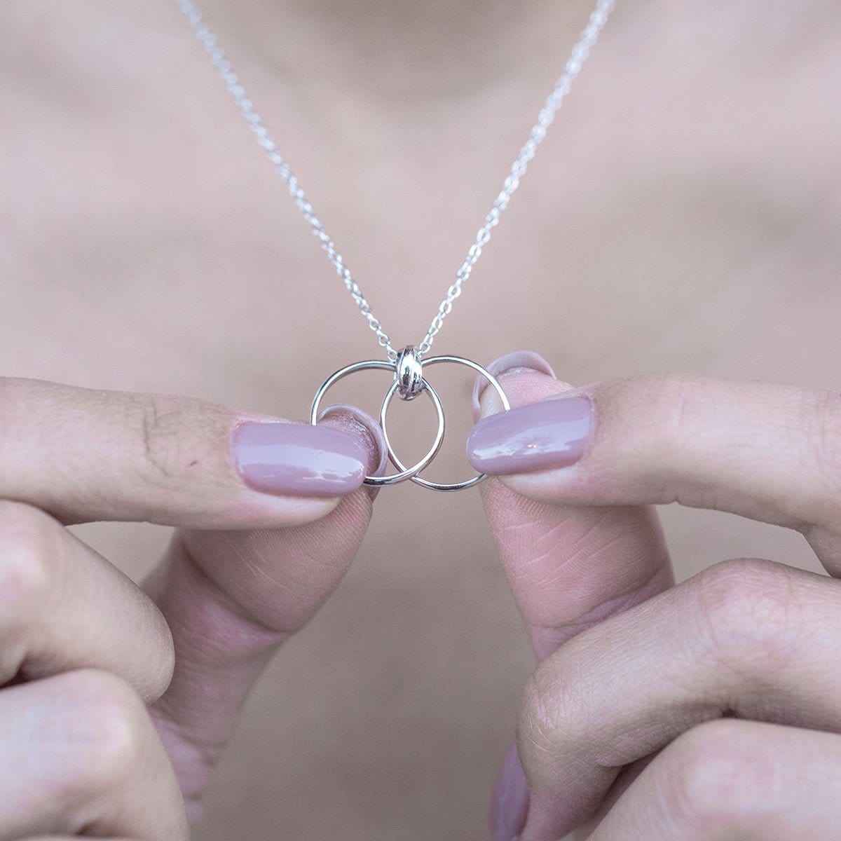 Mother of the Groom Linked Circles Necklace