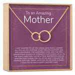 Mother's Day Gift From Husband Double Circles Necklace