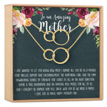 Mother's Day Gift From Husband Double Circles Necklace Set