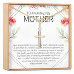 Mother's Day Gift From Husband Infinity Cross Necklace