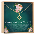 New Job Sun Pendant Necklace