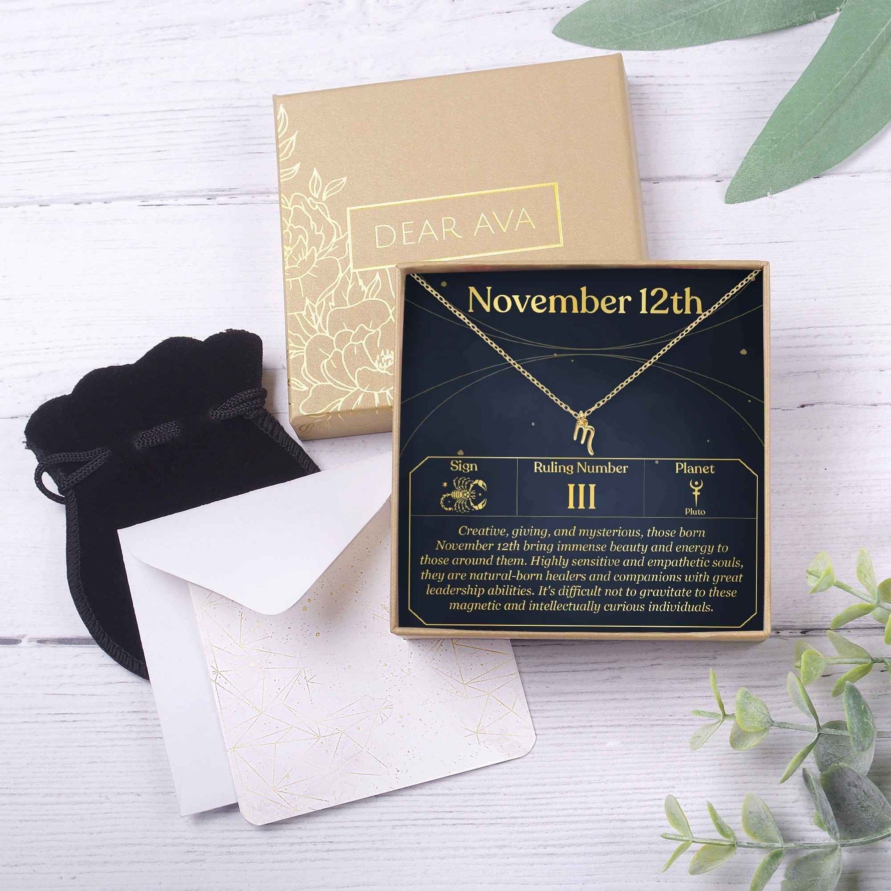 November 12th Scorpio Necklace