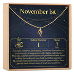 November 1st Scorpio Necklace