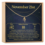 November 21st Scorpio Necklace