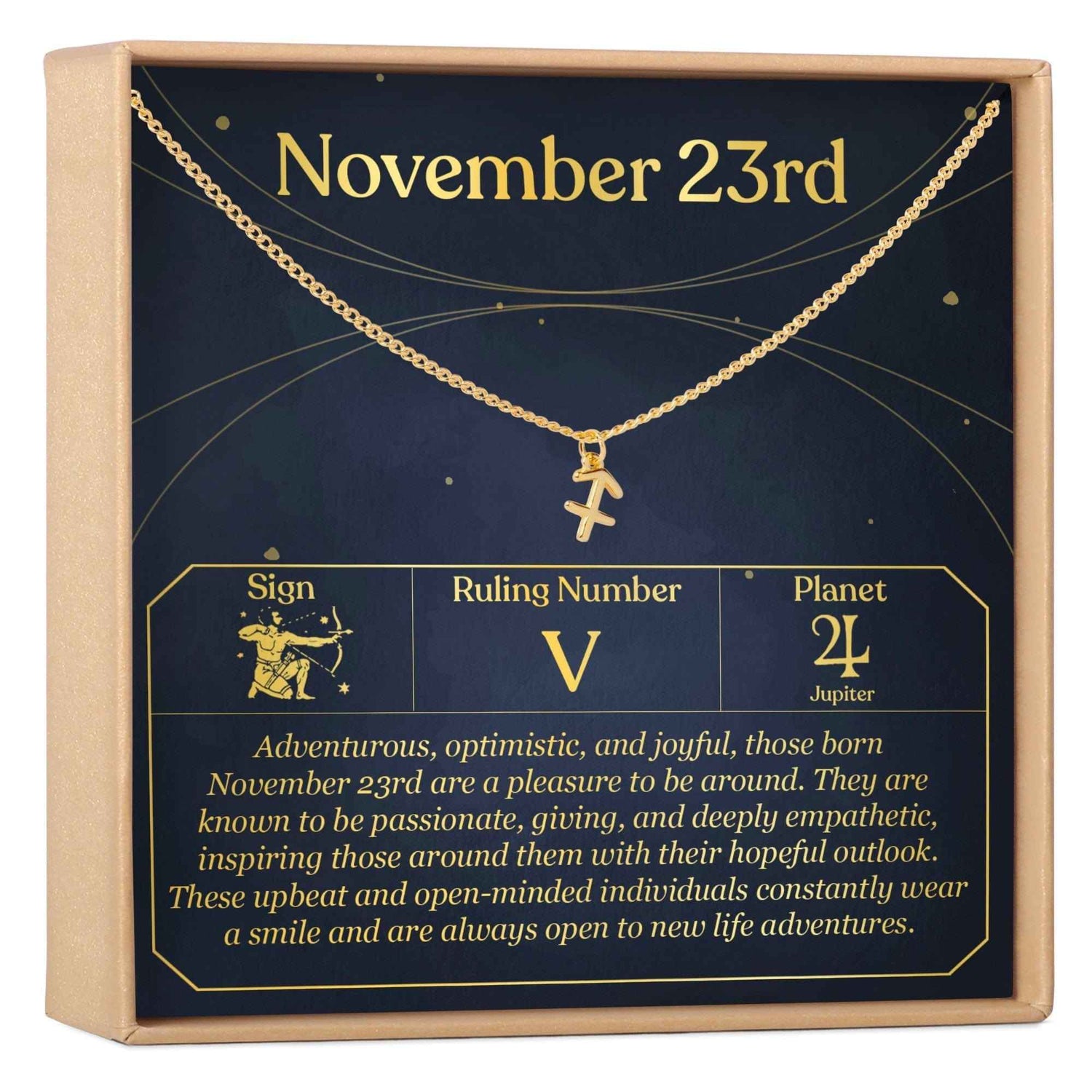 November 23rd Sagittarius Necklace
