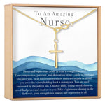 Nurse Infinity Cross  Necklace