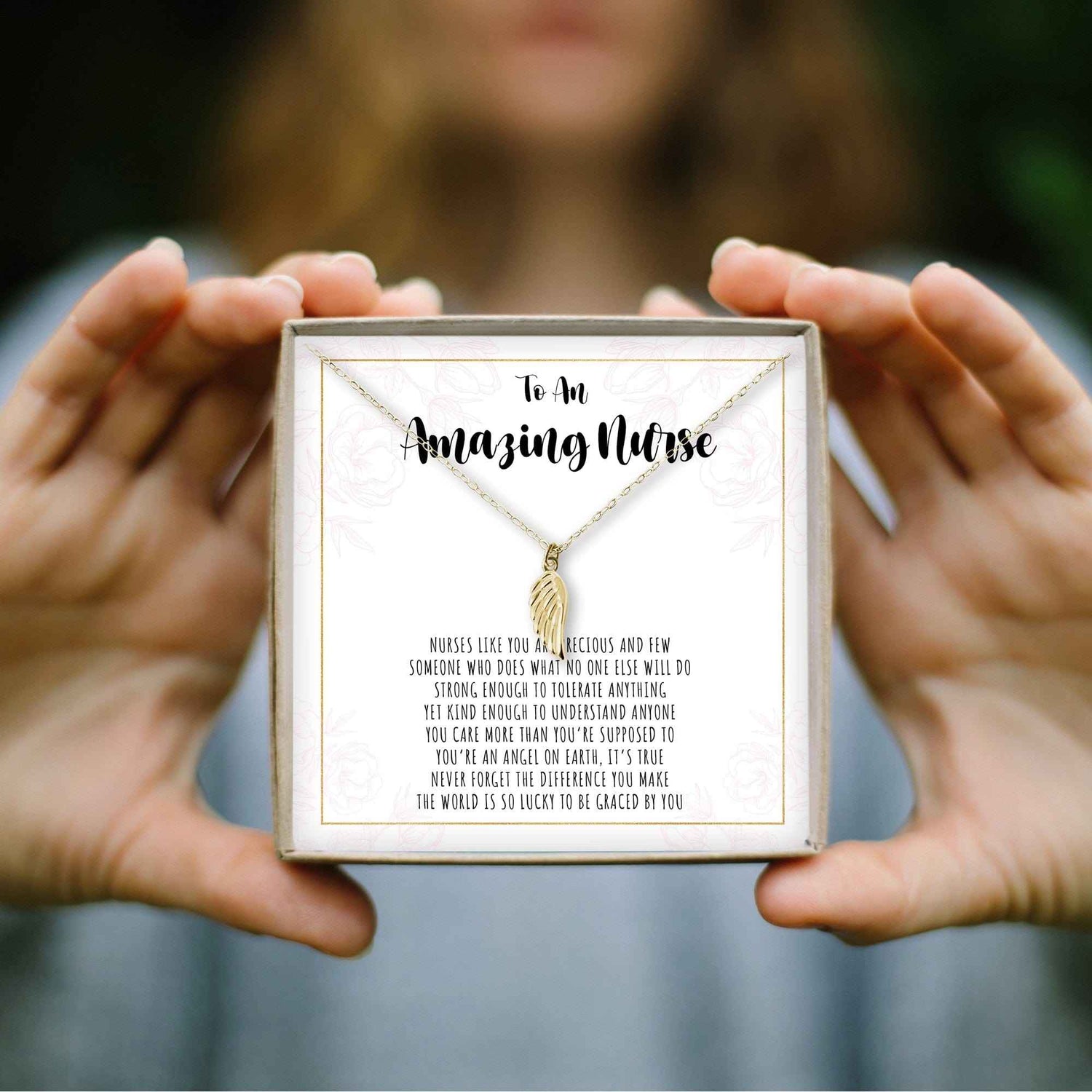 Nurse Wing Pendant Necklace