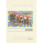Vintage Lined Notebook Greetings from Miami, Florida - Paperback