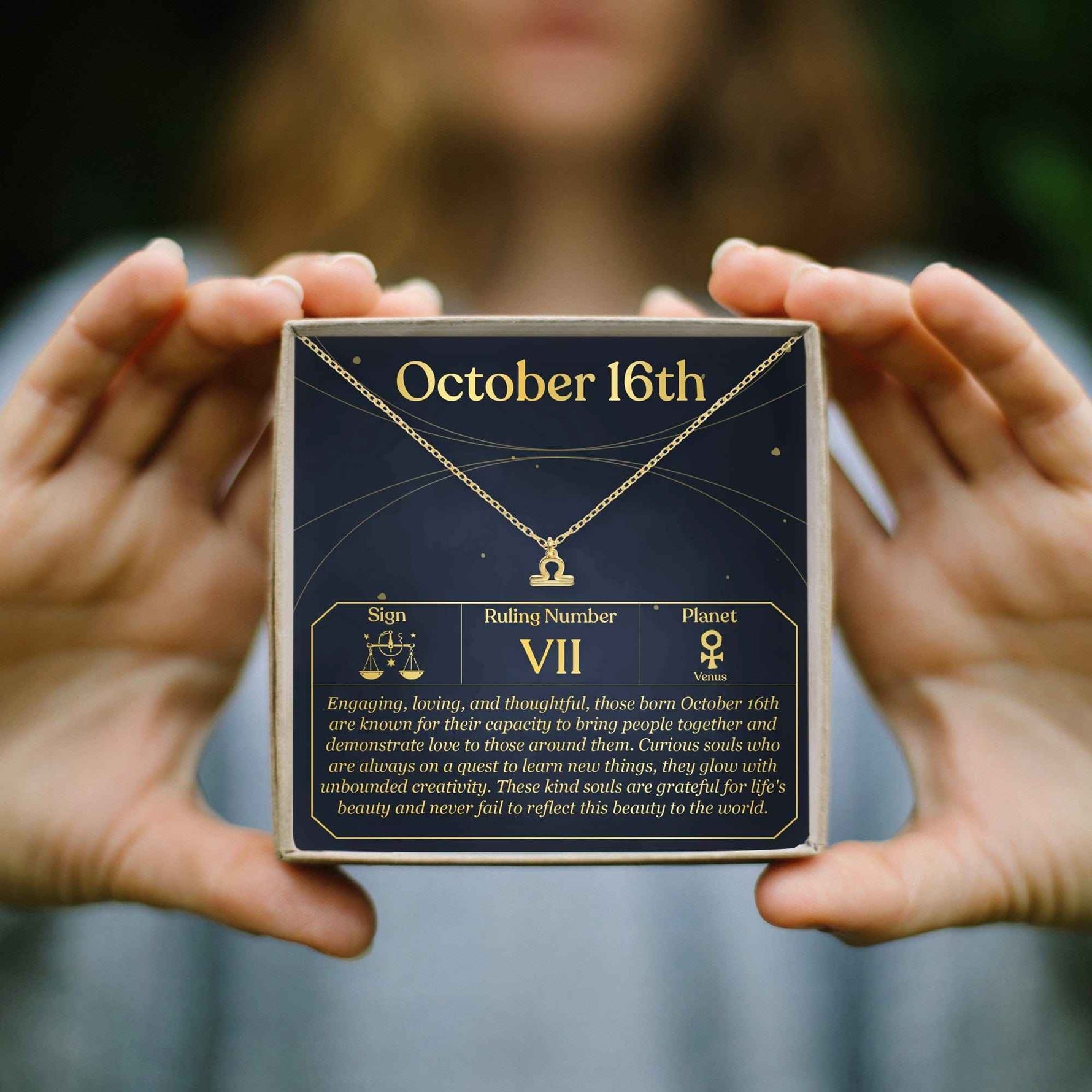 October 16th Libra Necklace