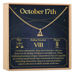 October 17th Libra Necklace