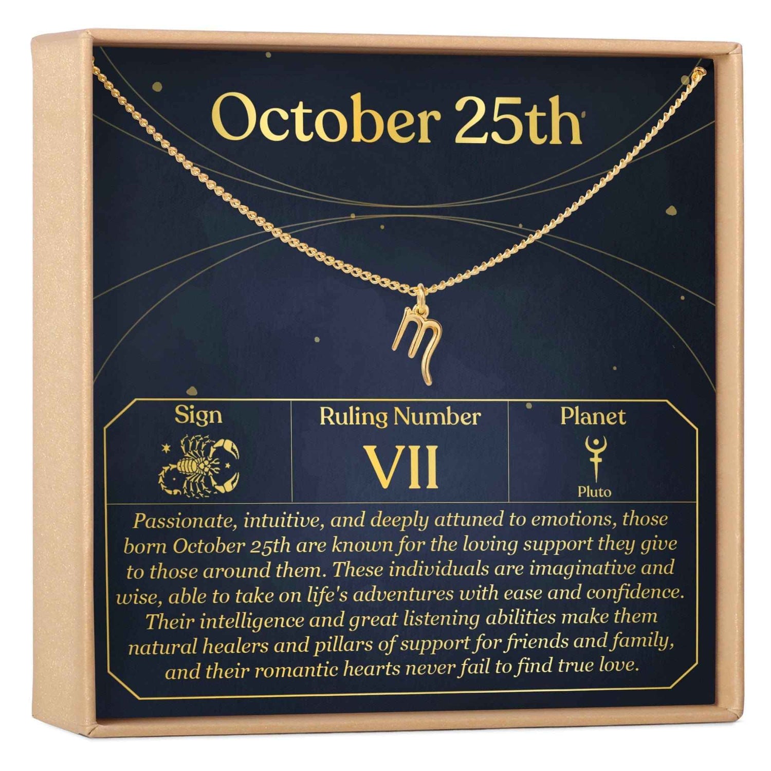 October 25th Scorpio Necklace