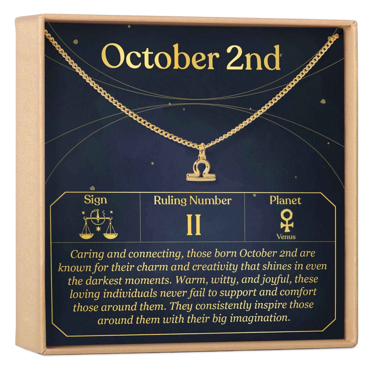 October 2nd Libra Necklace