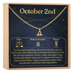 October 2nd Libra Necklace