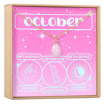 October Birthday Gemstone Necklace
