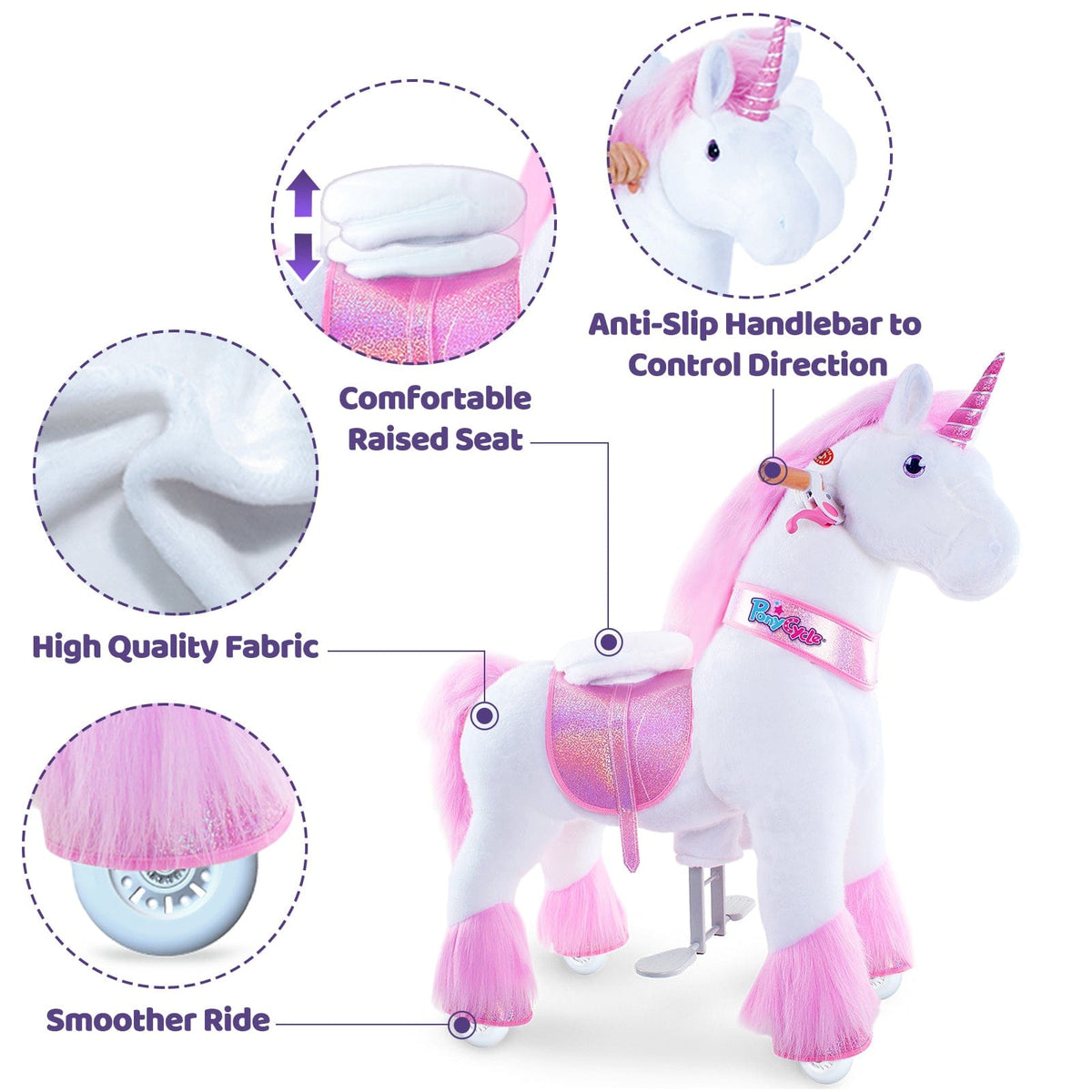 PonyCycle Large Pink Unicorn