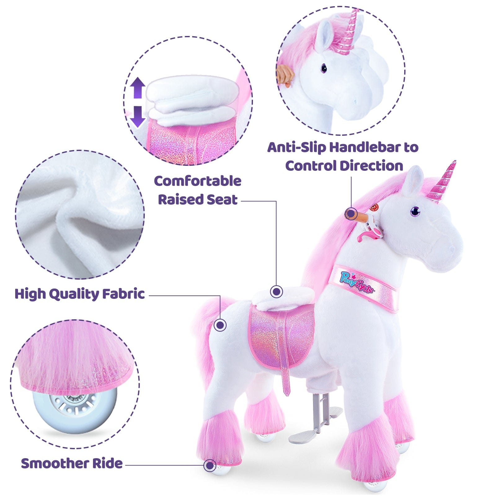 PonyCycle Large Pink Unicorn