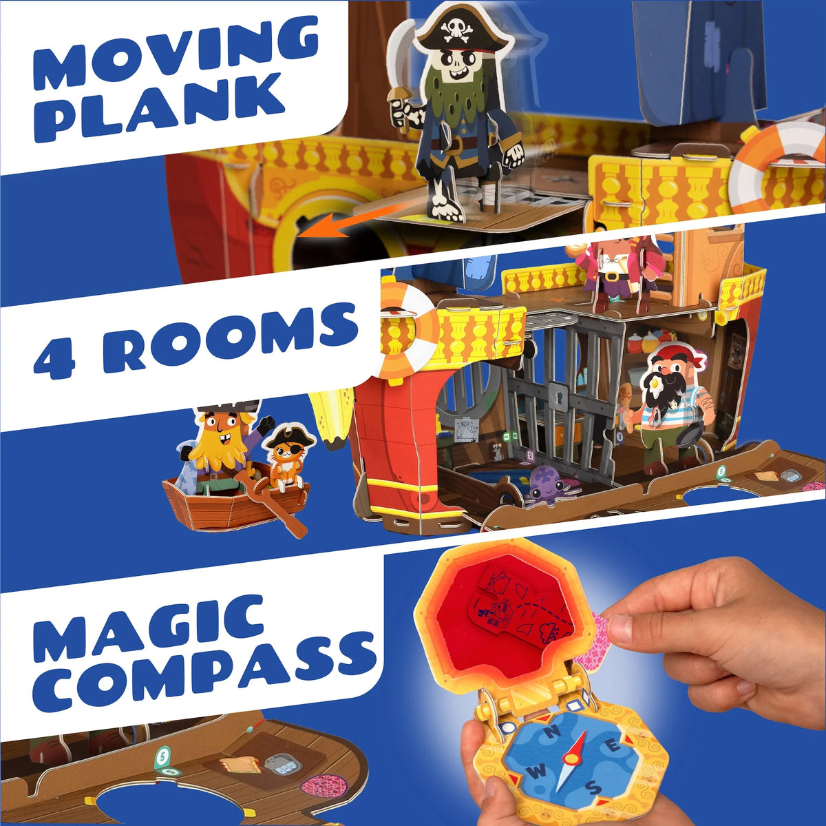 Banana-Rama Pirate Ship: Plucky Pirates Buildable Playset - Cindi Book