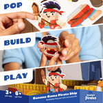 Banana-Rama Pirate Ship: Plucky Pirates Buildable Playset - Cindi Book