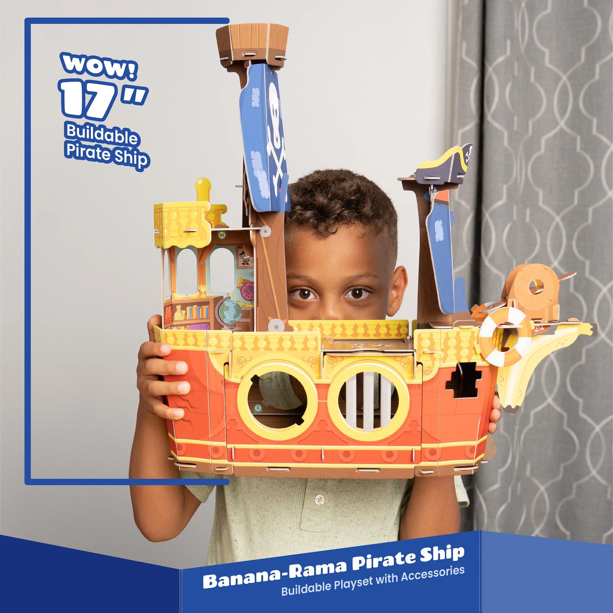 Banana-Rama Pirate Ship: Plucky Pirates Buildable Playset - Cindi Book
