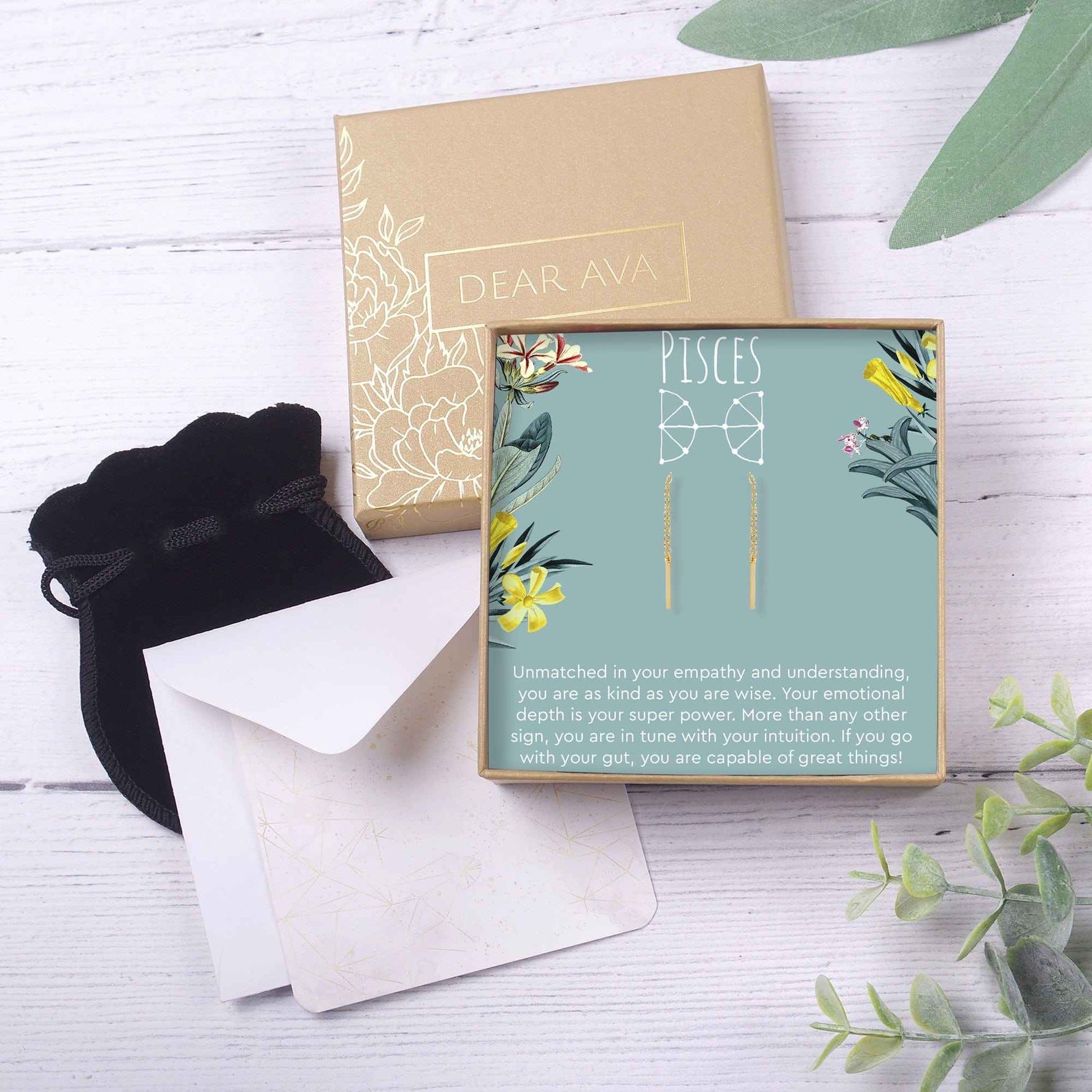 Pisces Zodiac Earrings