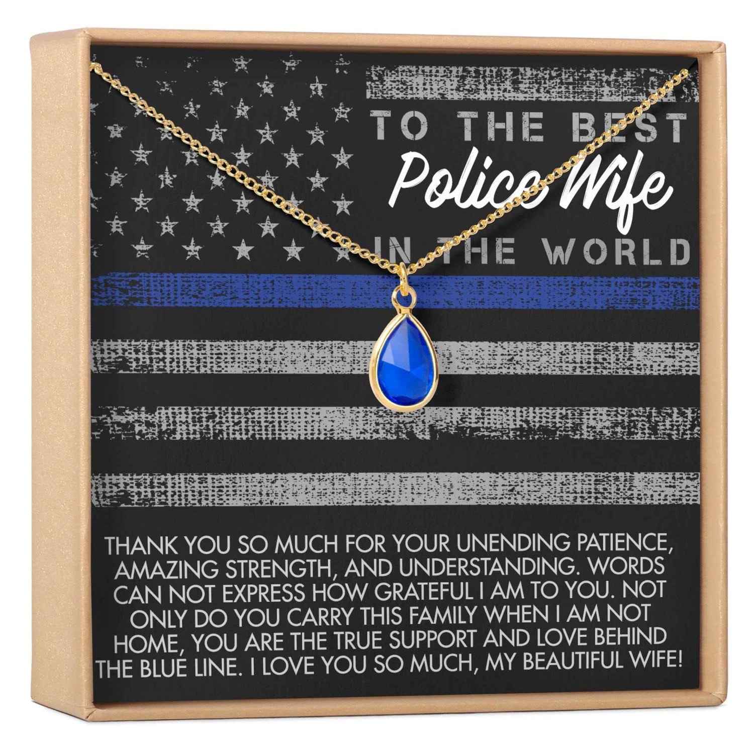 Police Wife Gemstone Necklace