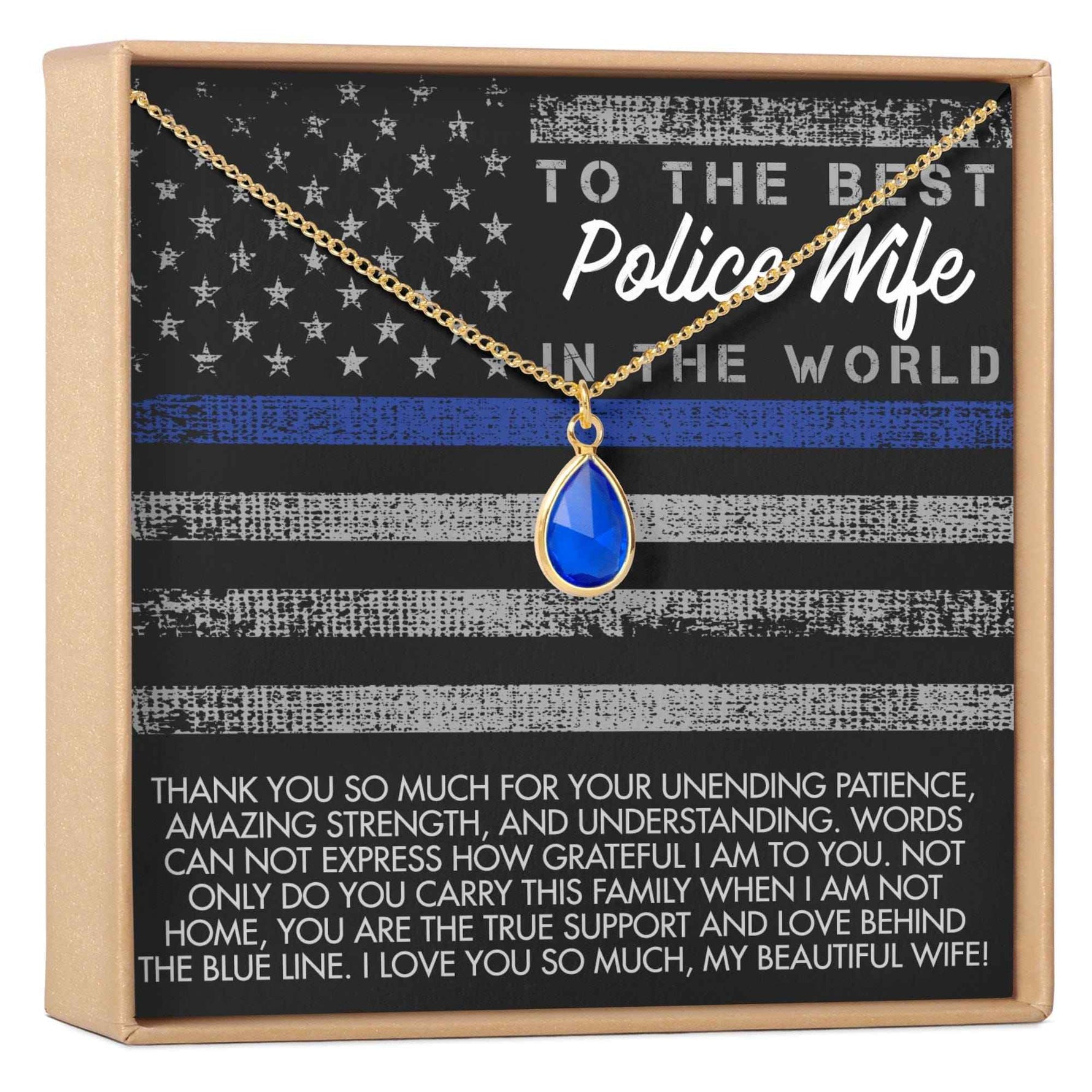 Police Wife Gemstone Necklace