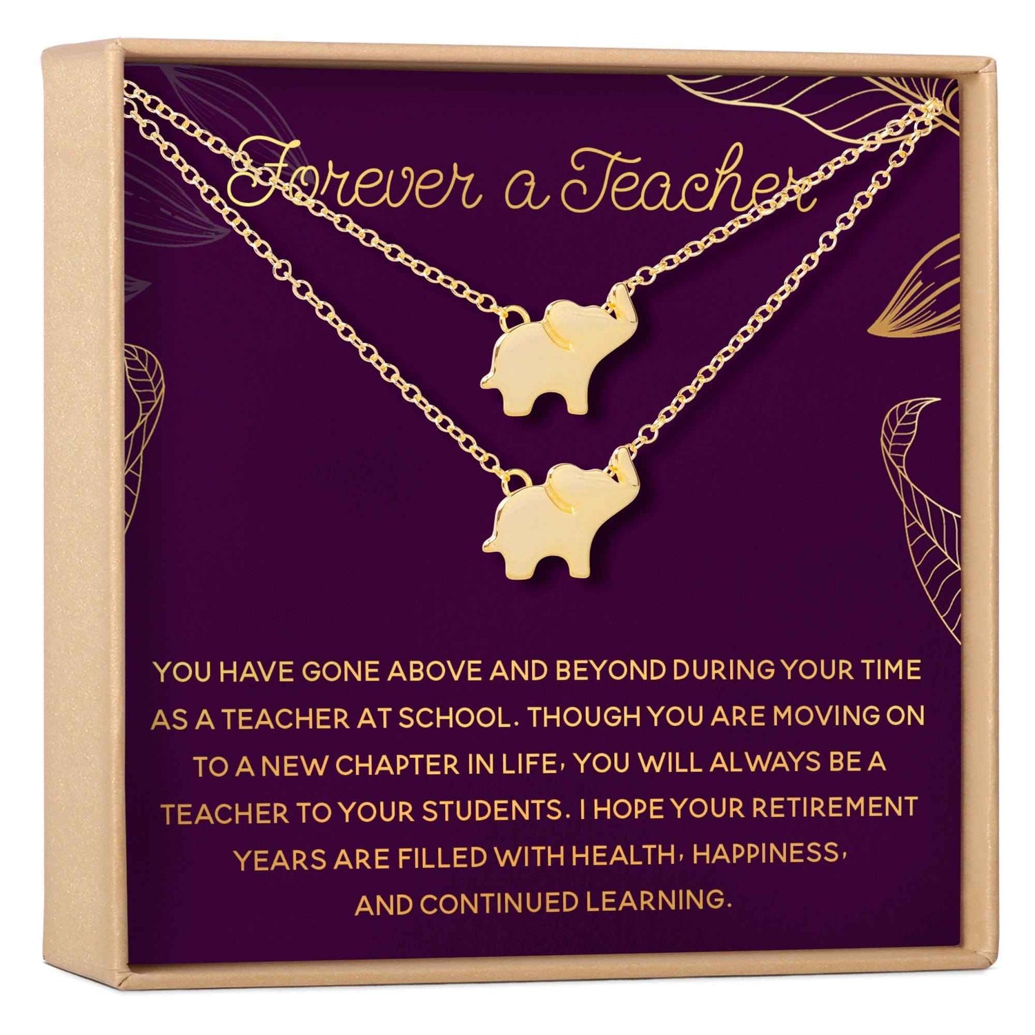 Retiring Teacher Necklace, Multiple Styles Jewelry