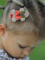 Rylee Faith Designs - Christmas Gingerbread Girls Hair Clip - alternate view 2